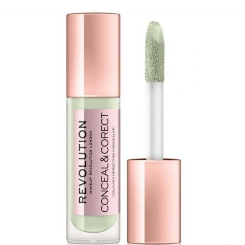 Makeup Revolution Conceal & Correct Colour Correcting Concealer Green New Sealed